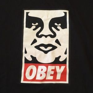 Obey Andre the Giant Black Icon T-Shirt